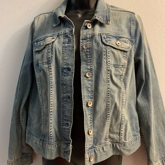 Merona blue jean jacket size med euc - Picture 1 of 3